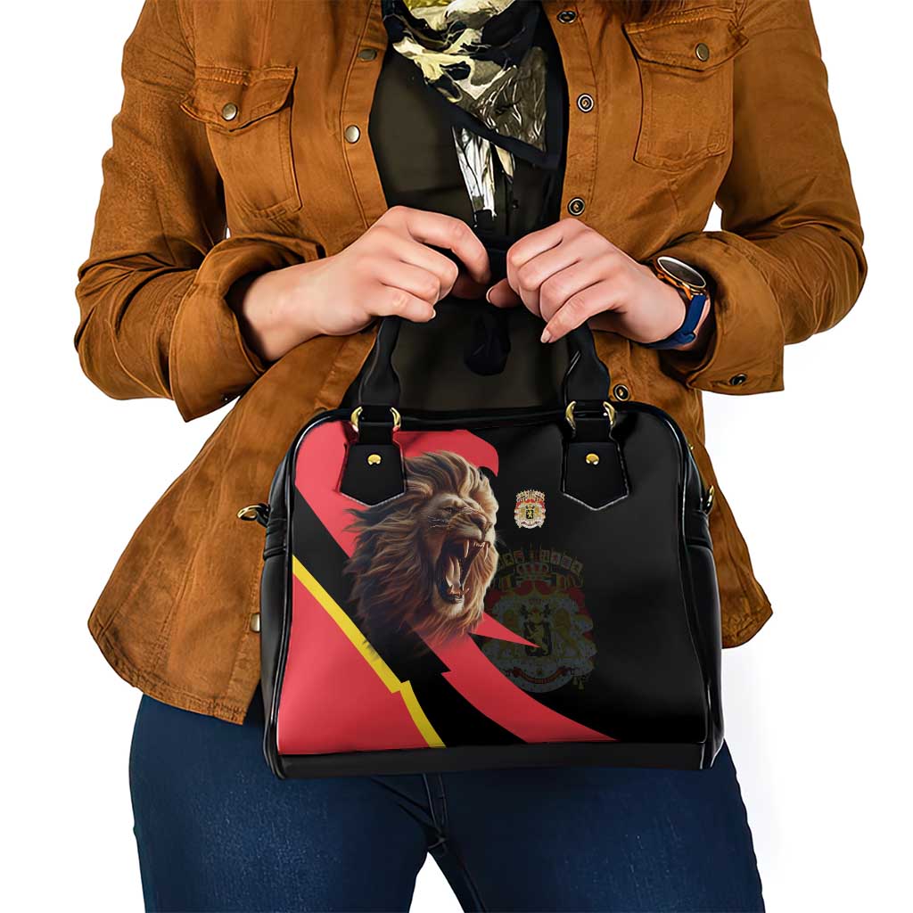 Belgium Coat of Arms Shoulder Handbag Angry Lion