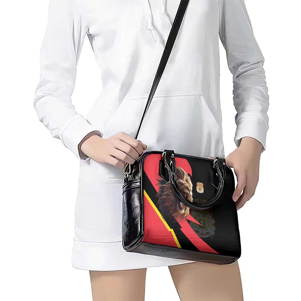 Belgium Coat of Arms Shoulder Handbag Angry Lion