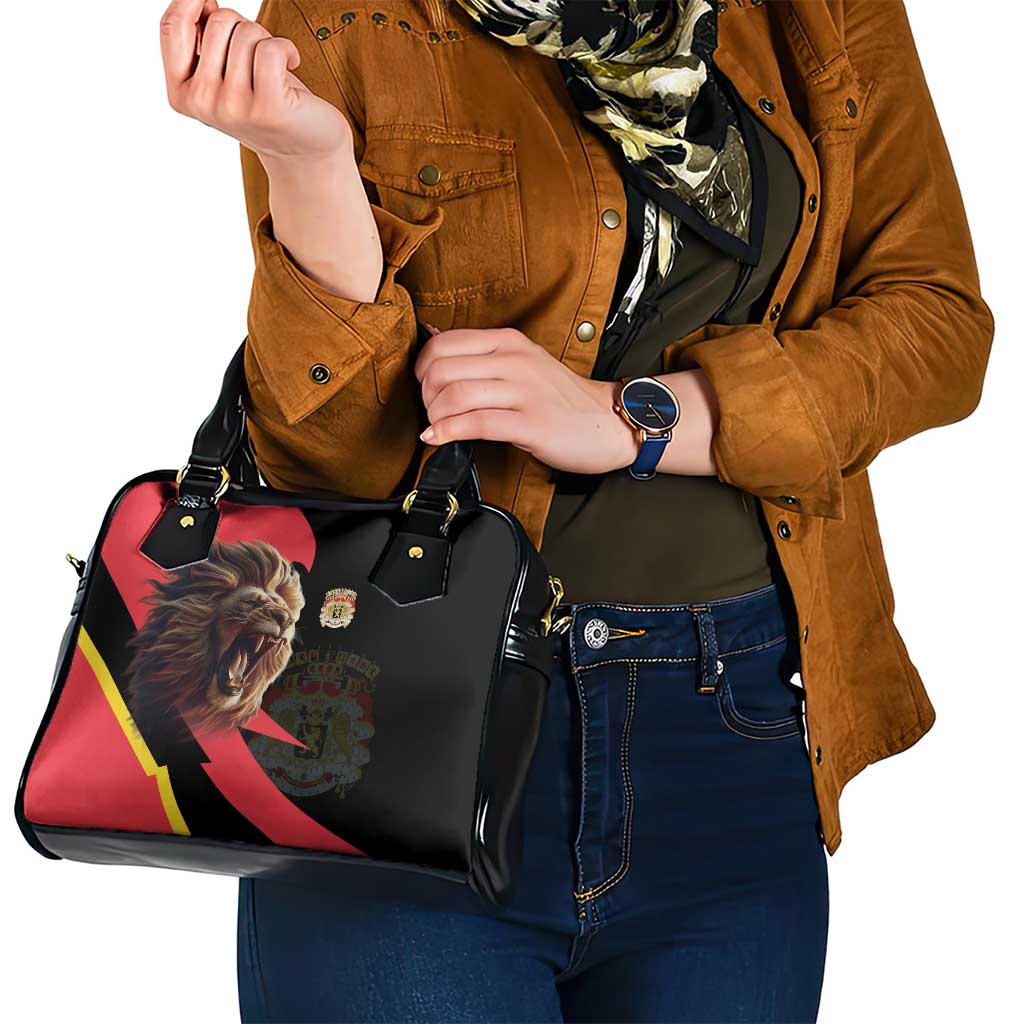 Belgium Coat of Arms Shoulder Handbag Angry Lion