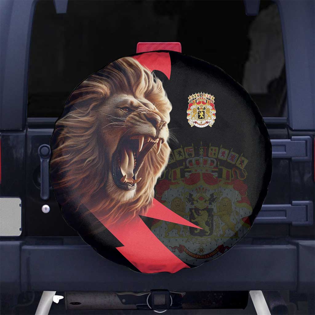 Belgium Coat of Arms Spare Tire Cover Angry Lion