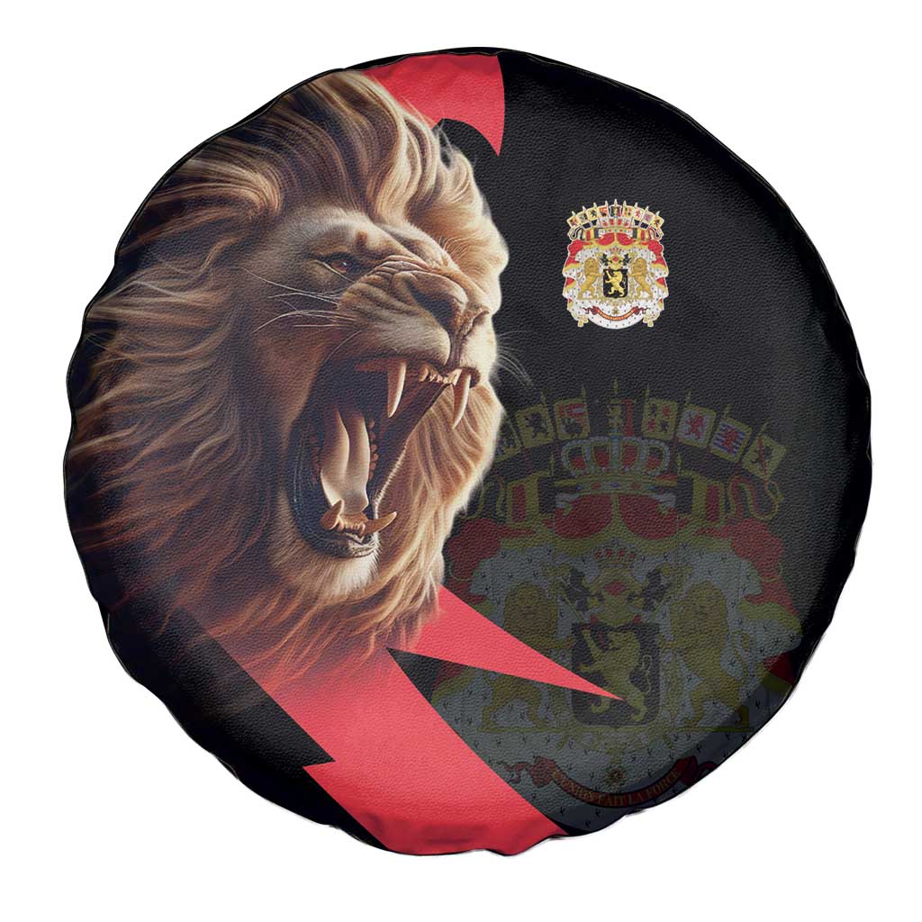 Belgium Coat of Arms Spare Tire Cover Angry Lion