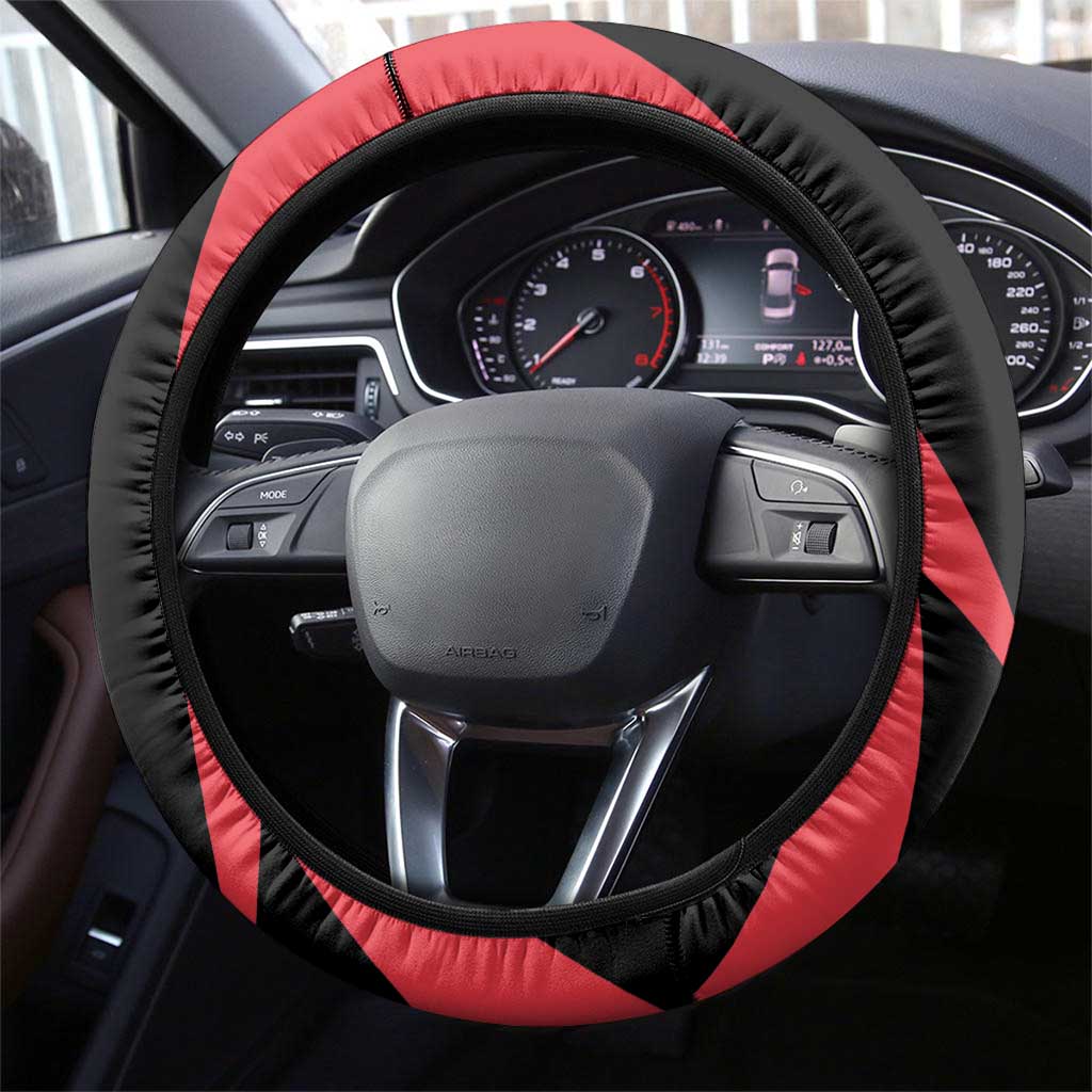 Belgium Coat of Arms Steering Wheel Cover Angry Lion