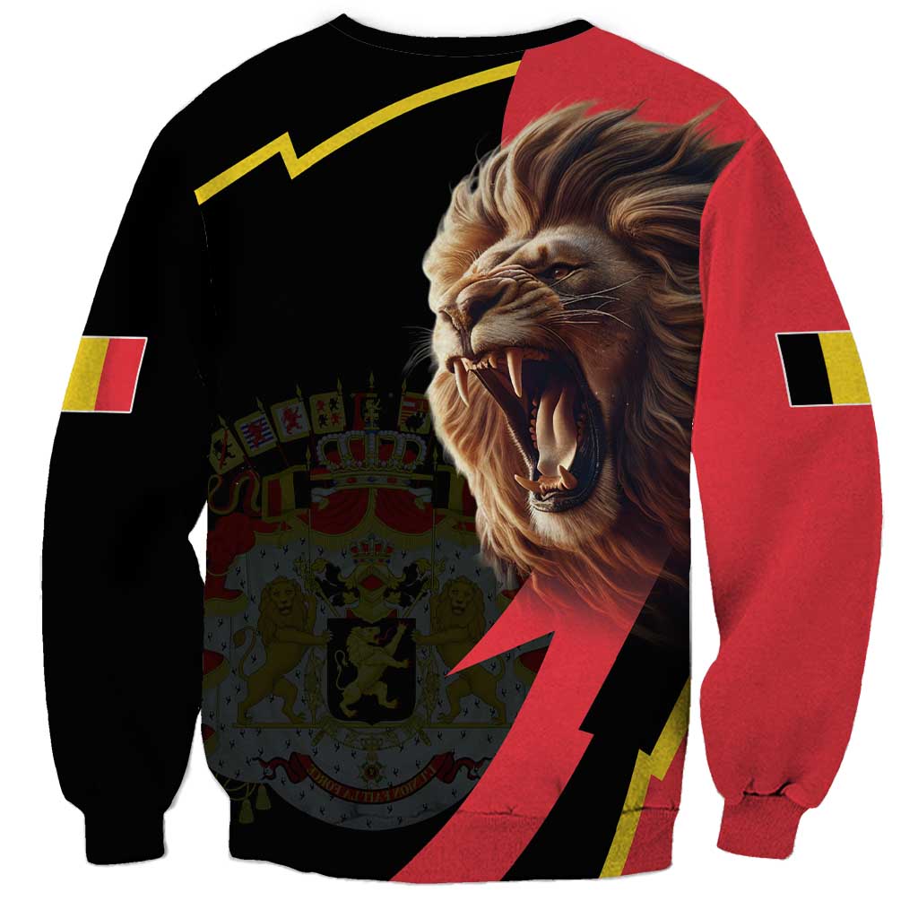 Belgium Coat of Arms Sweatshirt Angry Lion