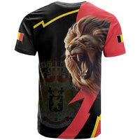 Belgium Coat of Arms T Shirt Angry Lion