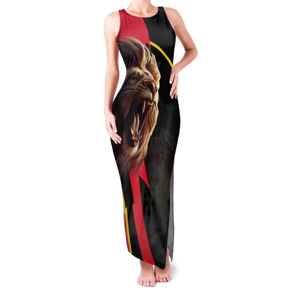 Belgium Coat of Arms Tank Maxi Dress Angry Lion