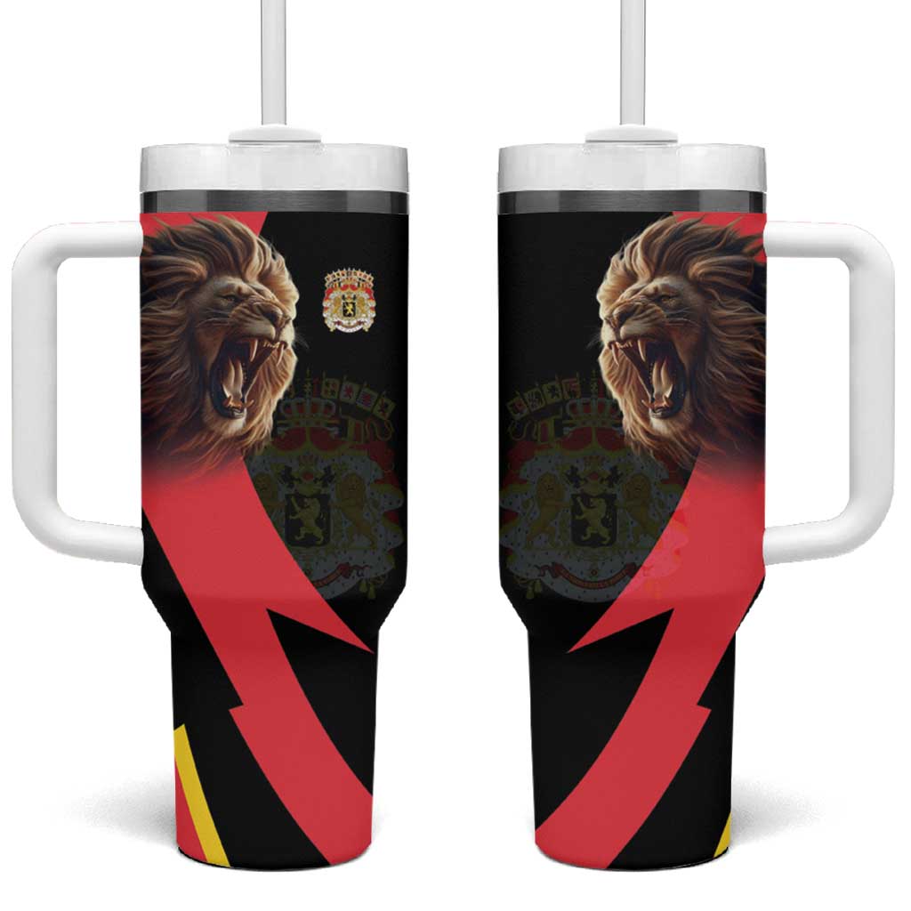 Belgium Coat of Arms Tumbler With Handle Angry Lion