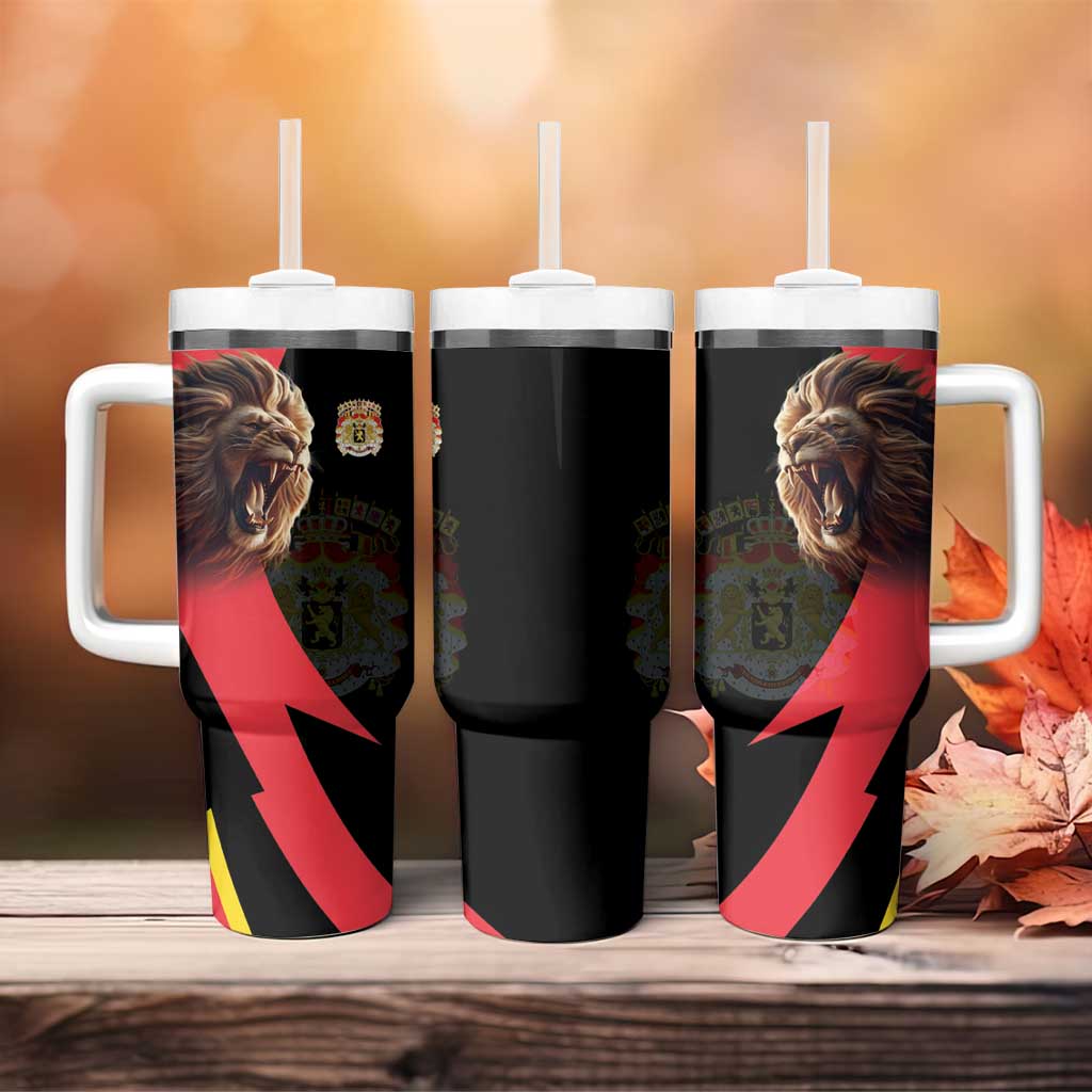 Belgium Coat of Arms Tumbler With Handle Angry Lion