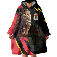 Belgium Coat of Arms Wearable Blanket Hoodie Angry Lion