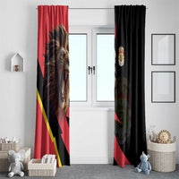 Belgium Coat of Arms Window Curtain Angry Lion