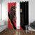 Belgium Coat of Arms Window Curtain Angry Lion