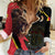 Belgium Coat of Arms Women Casual Shirt Angry Lion