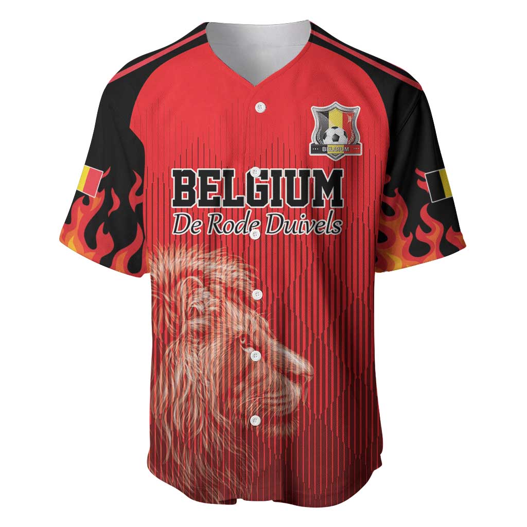 Custom Belgium Football We are Champions Baseball Jersey Red Style Come on De Rode Duivels