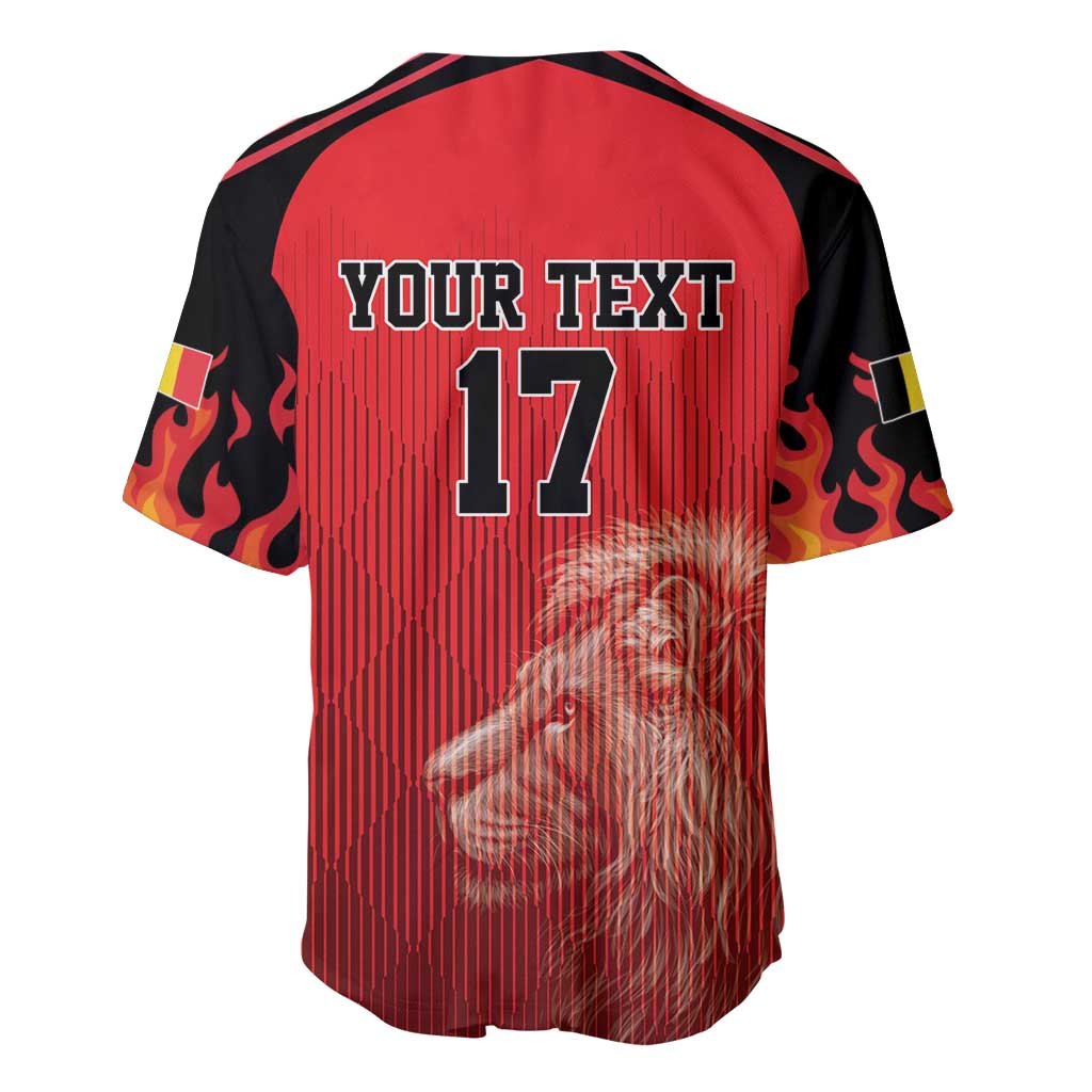 Custom Belgium Football We are Champions Baseball Jersey Red Style Come on De Rode Duivels