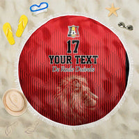 Custom Belgium Football We are Champions Beach Blanket Red Style Come on De Rode Duivels