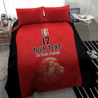Custom Belgium Football We are Champions Bedding Set Red Style Come on De Rode Duivels