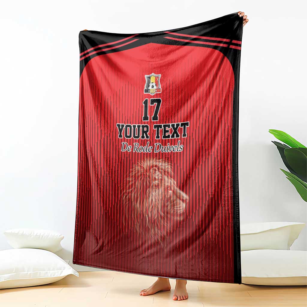 Custom Belgium Football We are Champions Blanket Red Style Come on De Rode Duivels