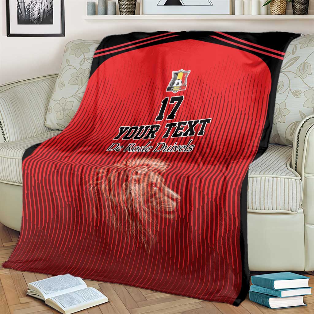 Custom Belgium Football We are Champions Blanket Red Style Come on De Rode Duivels