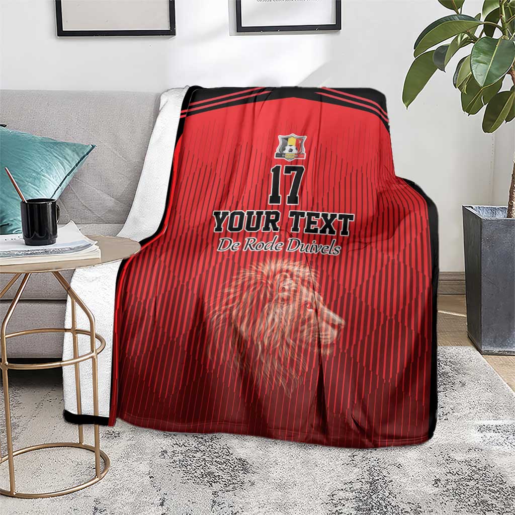 Custom Belgium Football We are Champions Blanket Red Style Come on De Rode Duivels
