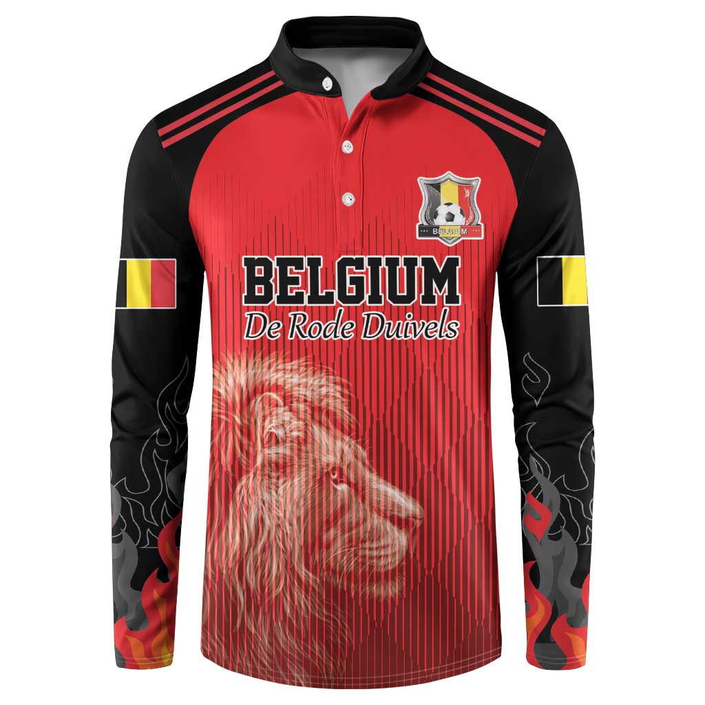 Custom Belgium Football We are Champions Button Sweatshirt Red Style Come on De Rode Duivels