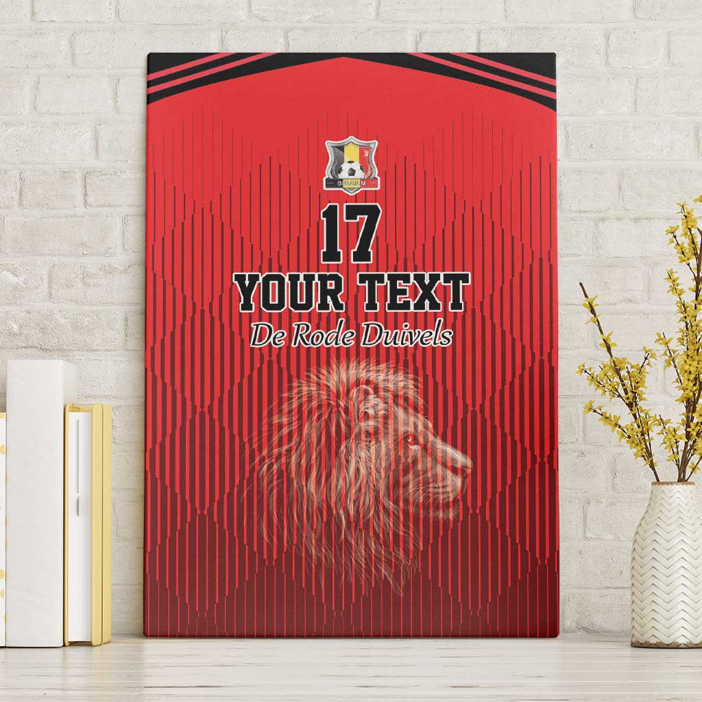 Custom Belgium Football We are Champions Canvas Wall Art Red Style Come on De Rode Duivels