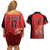 Custom Belgium Football We are Champions Couples Matching Off Shoulder Short Dress and Hawaiian Shirt Red Style Come on De Rode Duivels