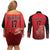 Custom Belgium Football We are Champions Couples Matching Off Shoulder Short Dress and Long Sleeve Button Shirt Red Style Come on De Rode Duivels