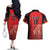 Custom Belgium Football We are Champions Couples Matching Off The Shoulder Long Sleeve Dress and Hawaiian Shirt Red Style Come on De Rode Duivels