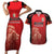 Custom Belgium Football We are Champions Couples Matching Short Sleeve Bodycon Dress and Hawaiian Shirt Red Style Come on De Rode Duivels