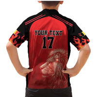 Custom Belgium Football We are Champions Family Matching Mermaid Dress and Hawaiian Shirt Red Style Come on De Rode Duivels