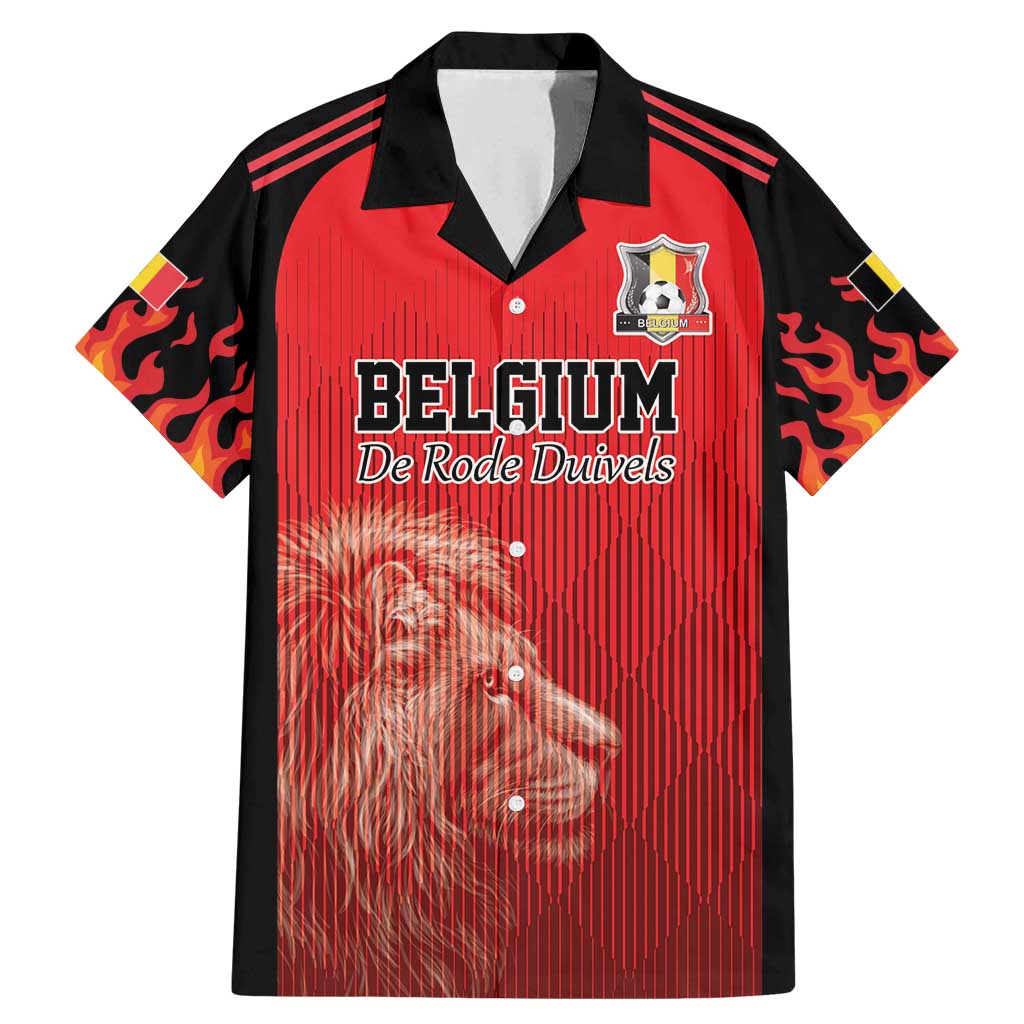 Custom Belgium Football We are Champions Family Matching Mermaid Dress and Hawaiian Shirt Red Style Come on De Rode Duivels