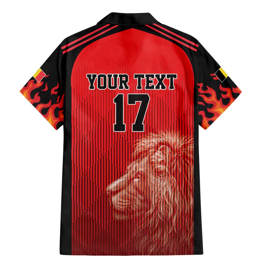 Custom Belgium Football We are Champions Family Matching Mermaid Dress and Hawaiian Shirt Red Style Come on De Rode Duivels