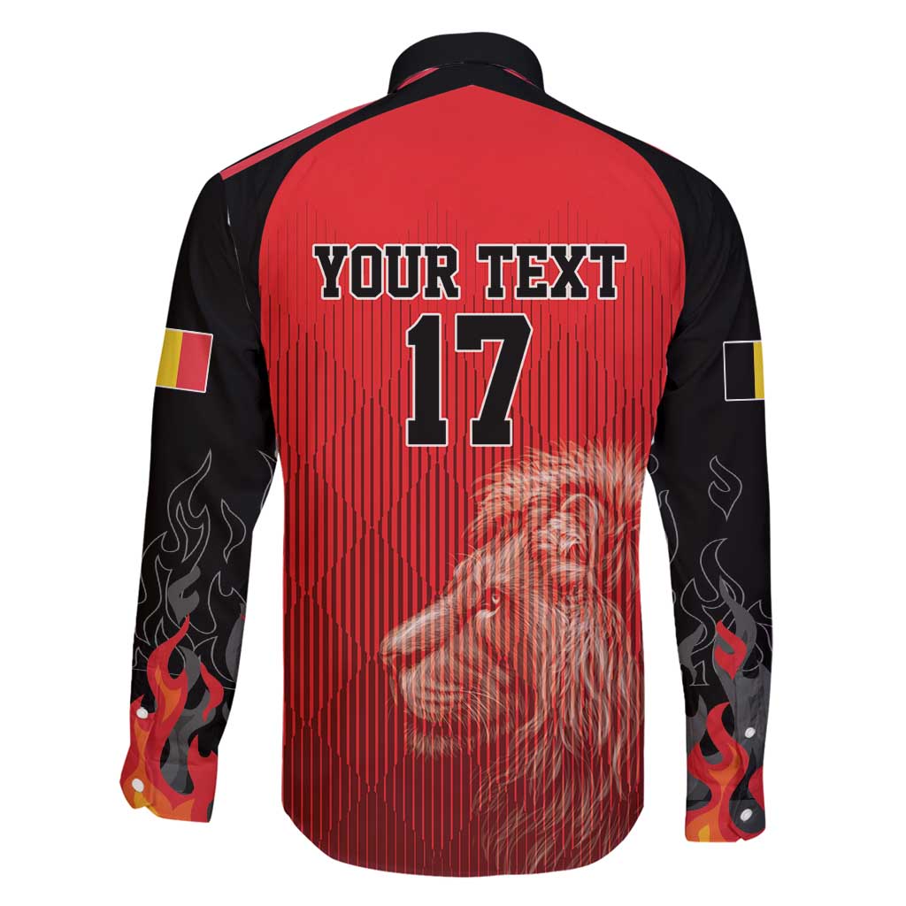 Custom Belgium Football We are Champions Family Matching Mermaid Dress and Hawaiian Shirt Red Style Come on De Rode Duivels