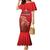 Custom Belgium Football We are Champions Family Matching Mermaid Dress and Hawaiian Shirt Red Style Come on De Rode Duivels