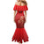 Custom Belgium Football We are Champions Family Matching Mermaid Dress and Hawaiian Shirt Red Style Come on De Rode Duivels