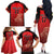 Custom Belgium Football We are Champions Family Matching Off The Shoulder Long Sleeve Dress and Hawaiian Shirt Red Style Come on De Rode Duivels