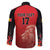 Custom Belgium Football We are Champions Family Matching Off The Shoulder Long Sleeve Dress and Hawaiian Shirt Red Style Come on De Rode Duivels