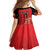 Custom Belgium Football We are Champions Family Matching Off Shoulder Short Dress and Hawaiian Shirt Red Style Come on De Rode Duivels