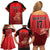 Custom Belgium Football We are Champions Family Matching Off Shoulder Short Dress and Hawaiian Shirt Red Style Come on De Rode Duivels