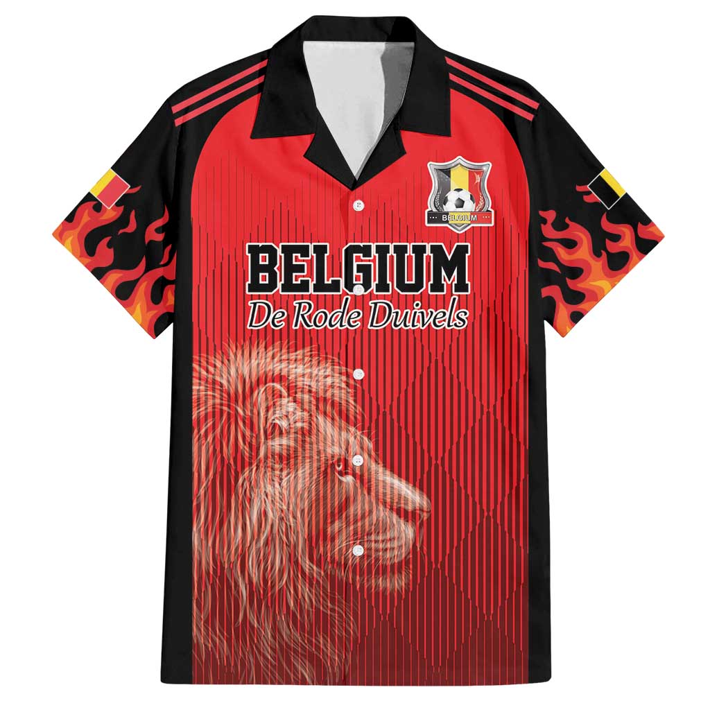 Custom Belgium Football We are Champions Family Matching Puletasi and Hawaiian Shirt Red Style Come on De Rode Duivels