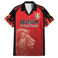 Custom Belgium Football We are Champions Family Matching Short Sleeve Bodycon Dress and Hawaiian Shirt Red Style Come on De Rode Duivels
