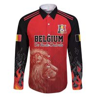 Custom Belgium Football We are Champions Family Matching Short Sleeve Bodycon Dress and Hawaiian Shirt Red Style Come on De Rode Duivels