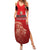 Custom Belgium Football We are Champions Family Matching Summer Maxi Dress and Hawaiian Shirt Red Style Come on De Rode Duivels