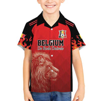Custom Belgium Football We are Champions Family Matching Tank Maxi Dress and Hawaiian Shirt Red Style Come on De Rode Duivels