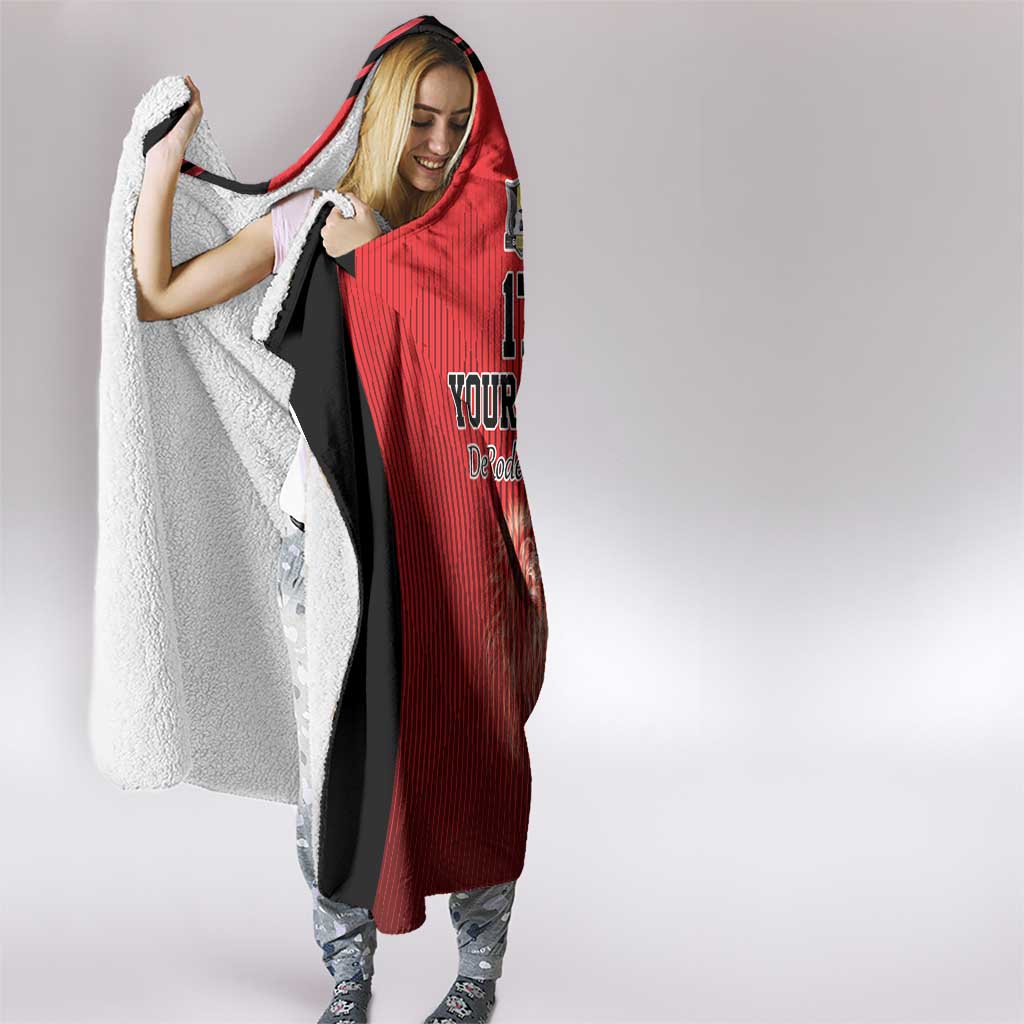 Custom Belgium Football We are Champions Hooded Blanket Red Style Come on De Rode Duivels