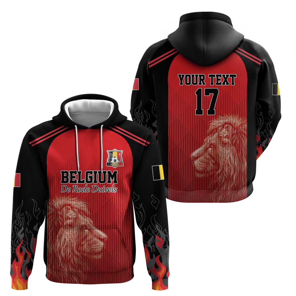 Custom Belgium Football We are Champions Hoodie Red Style Come on De Rode Duivels
