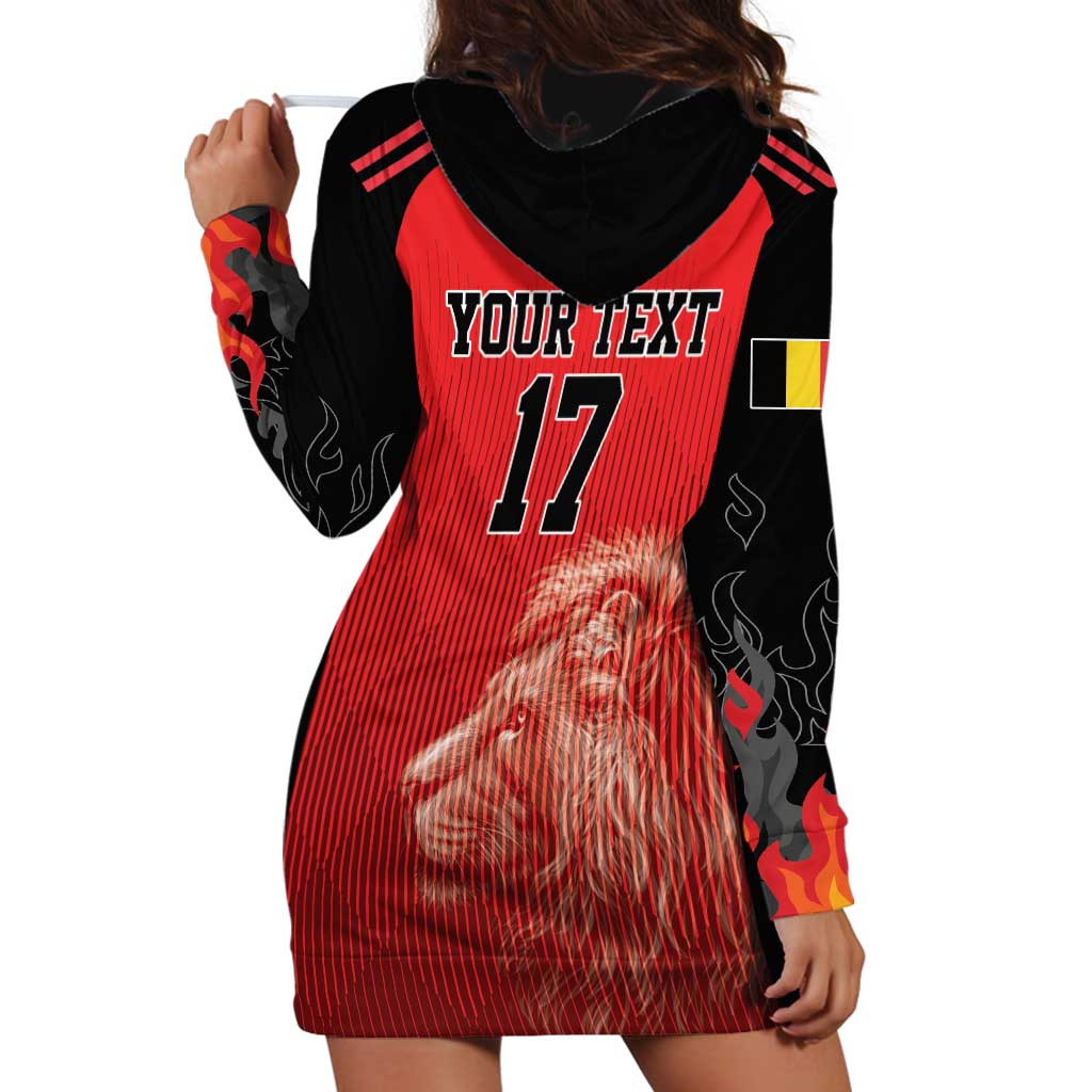 Custom Belgium Football We are Champions Hoodie Dress Red Style Come on De Rode Duivels