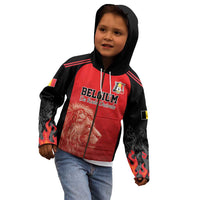 Custom Belgium Football We are Champions Kid Hoodie Red Style Come on De Rode Duivels