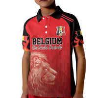 Custom Belgium Football We are Champions Kid Polo Shirt Red Style Come on De Rode Duivels