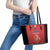 Custom Belgium Football We are Champions Leather Tote Bag Red Style Come on De Rode Duivels