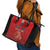 Custom Belgium Football We are Champions Leather Tote Bag Red Style Come on De Rode Duivels